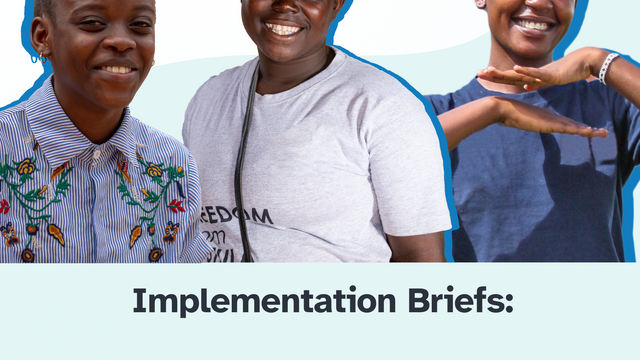 Series: SRH and HIV programme evidence and implementation briefs