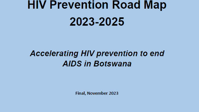 Botswana HIV Prevention Road Map 2023-2025