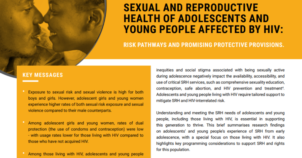 Sexual and Reproductive Health of 2gether 4 SRHR Knowledge Hub